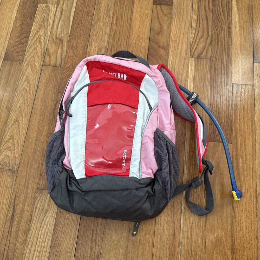 Camelbak Scout Backpack Wear Gray Pink Red Camelback